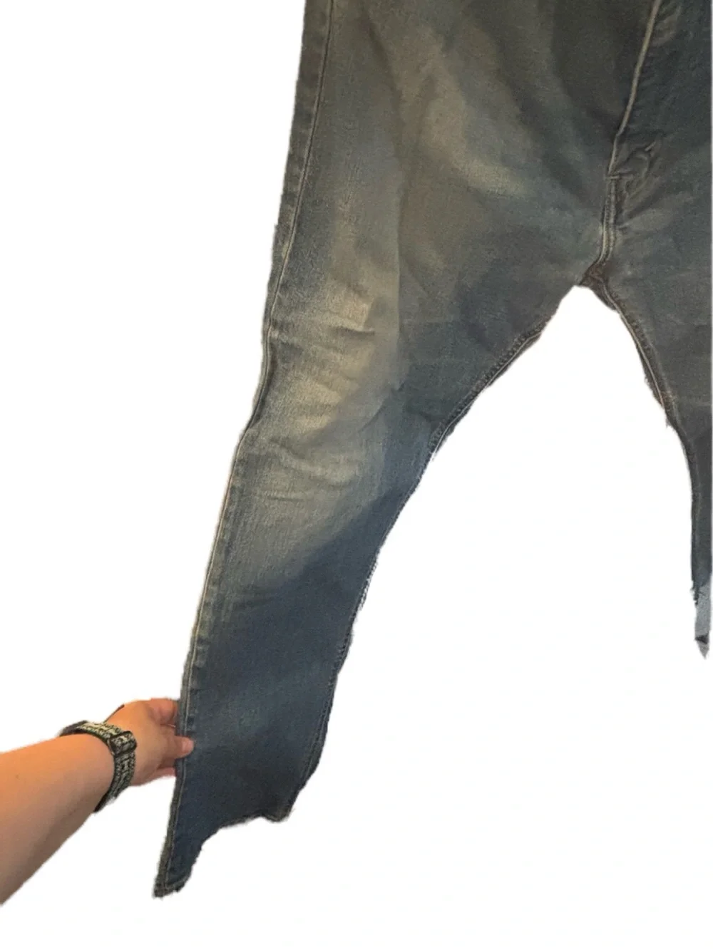Levi's Men's Straight Jeans — Blue Denim with Tan Patch